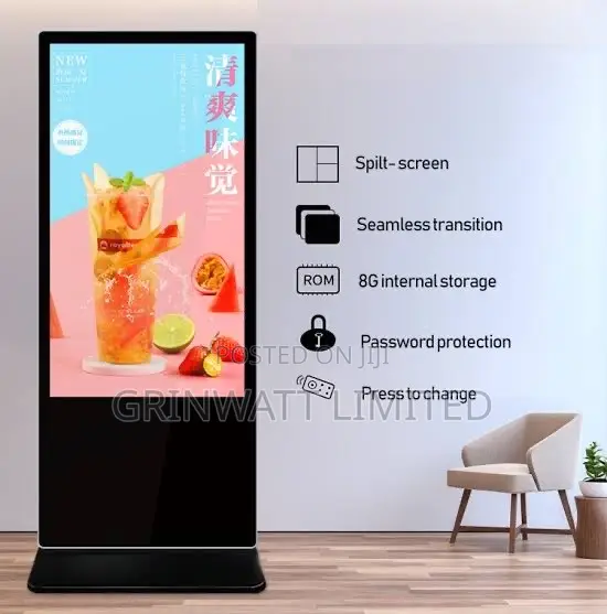 55 Inch Floor Stand Advertising Equipments Digital Signage
