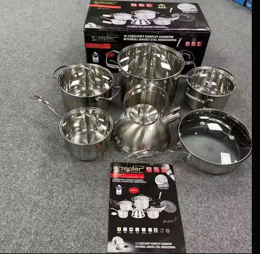 12-Piece Zepter High-Quality Stainless Steel Cooker Set