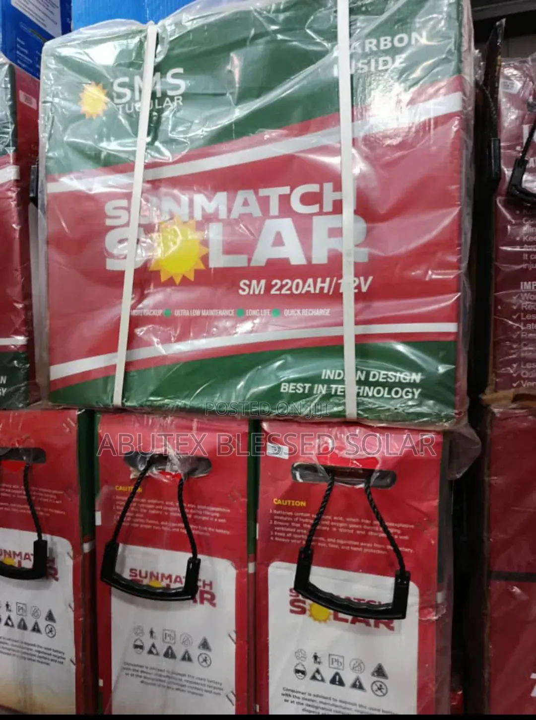 220ah 12vb SMS Tubular Battery Indian