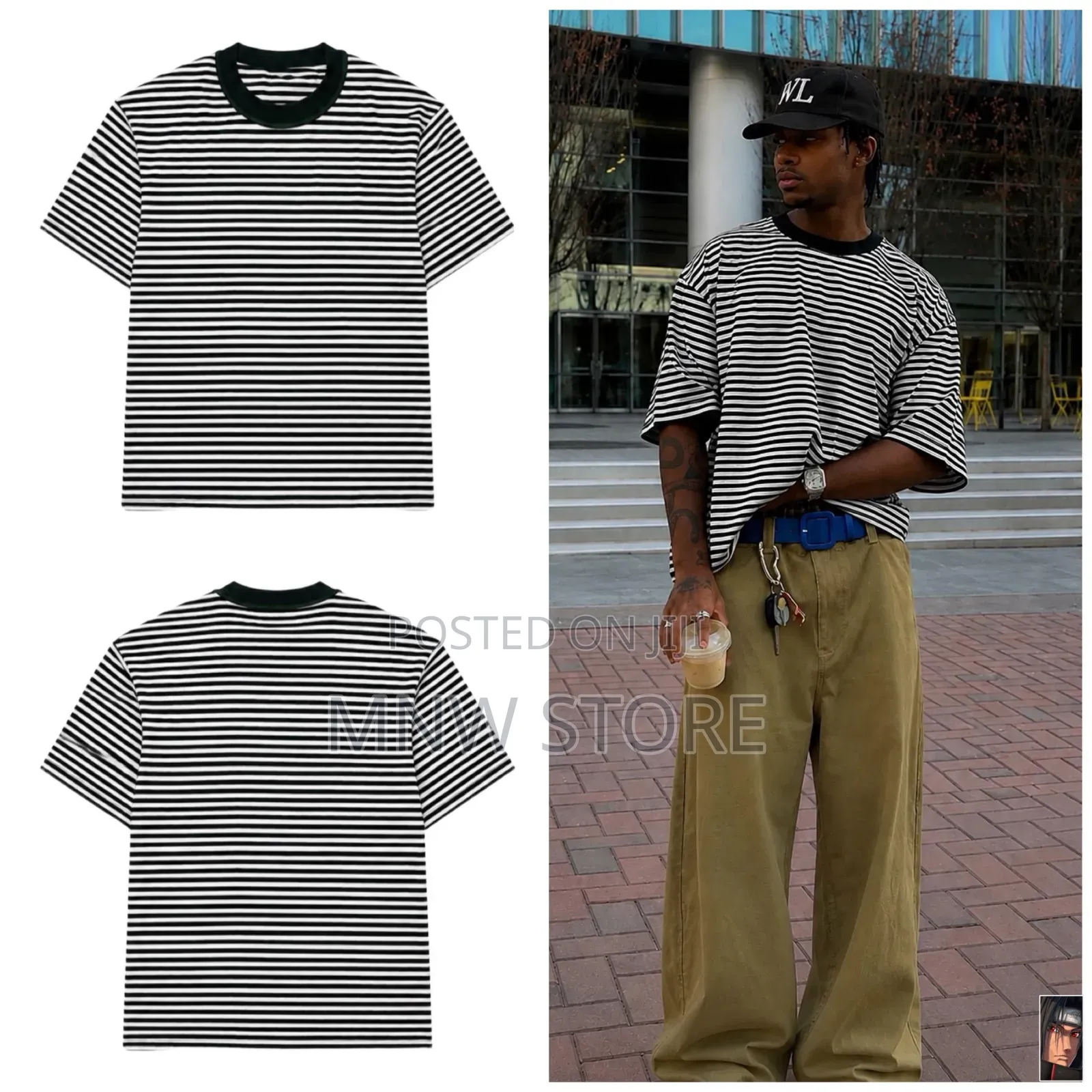 *Premium Quality Stripped Tshirts* Sizes : M, L, Xl, 2xl and 3xl