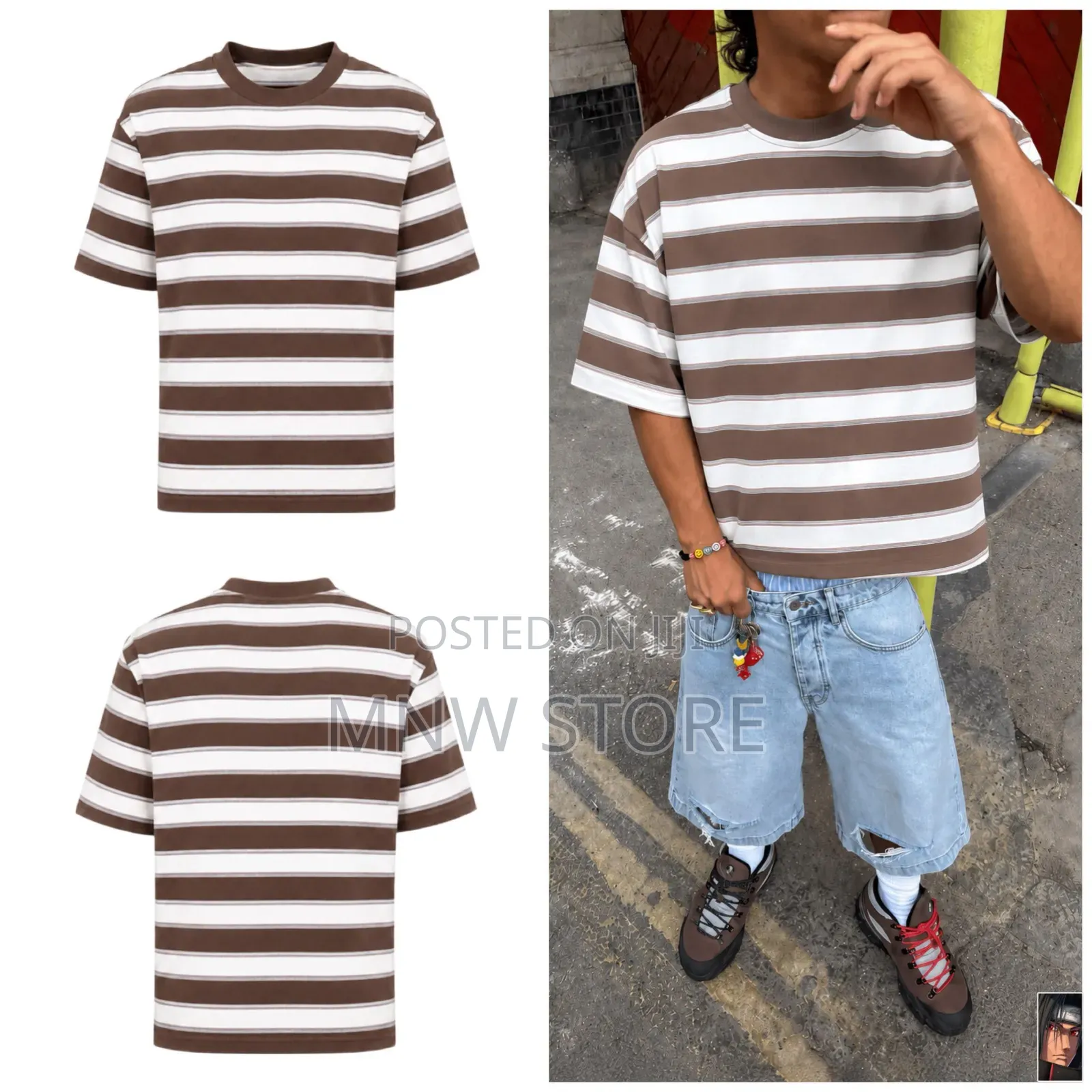 *Premium Quality Stripped Tshirts* Sizes : M, L, Xl, 2xl and 3xl