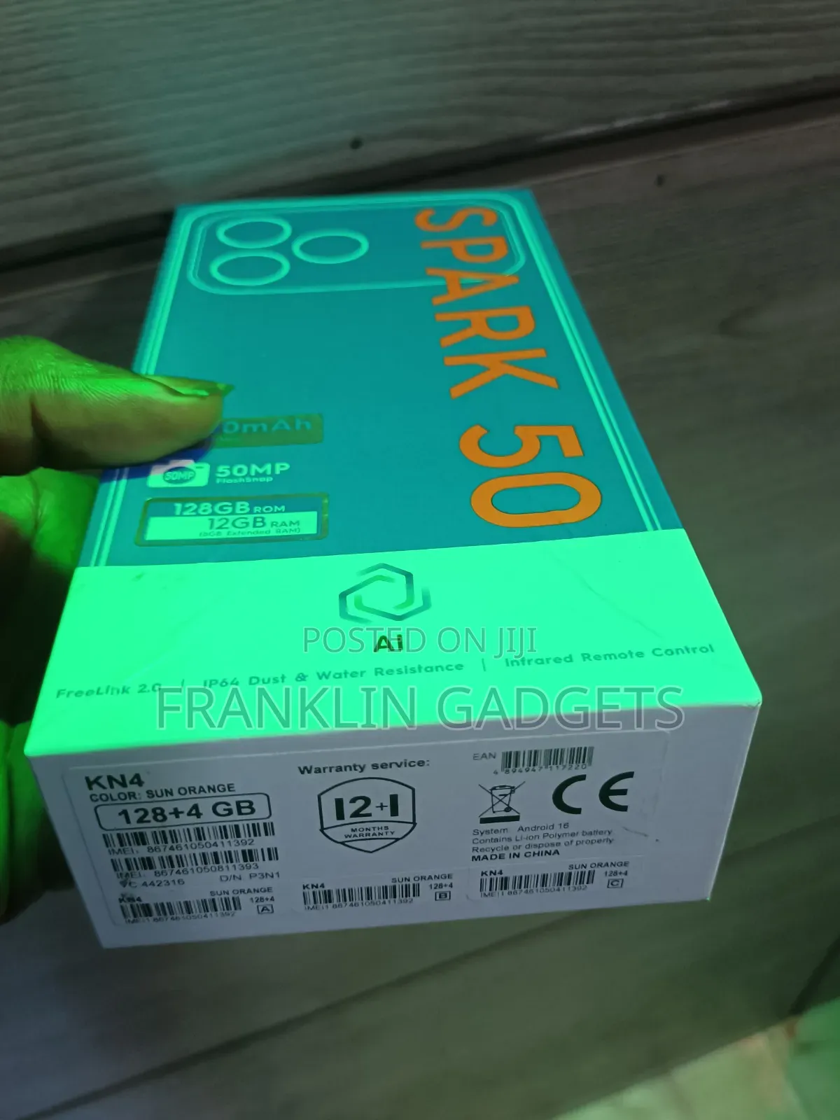 New Tecno Spark 50 128 GB Blue