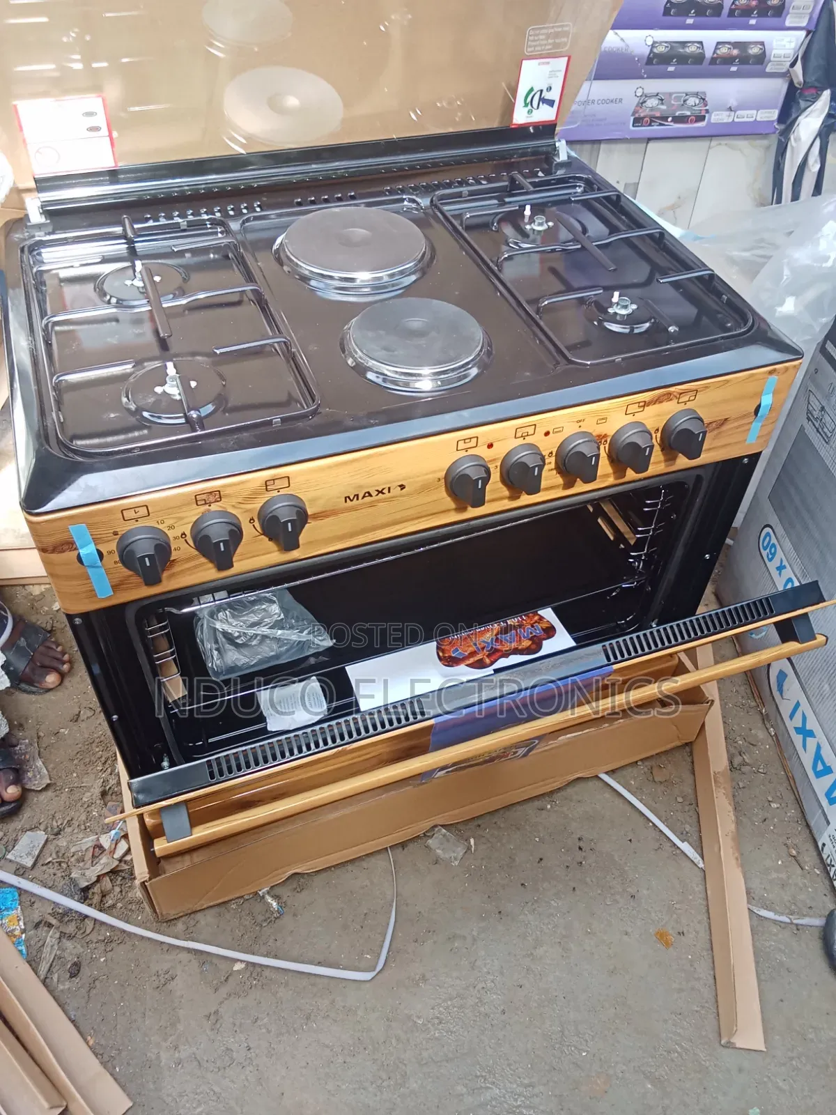 The Original Maxi Cooker With 4burner Two Electric 90x60