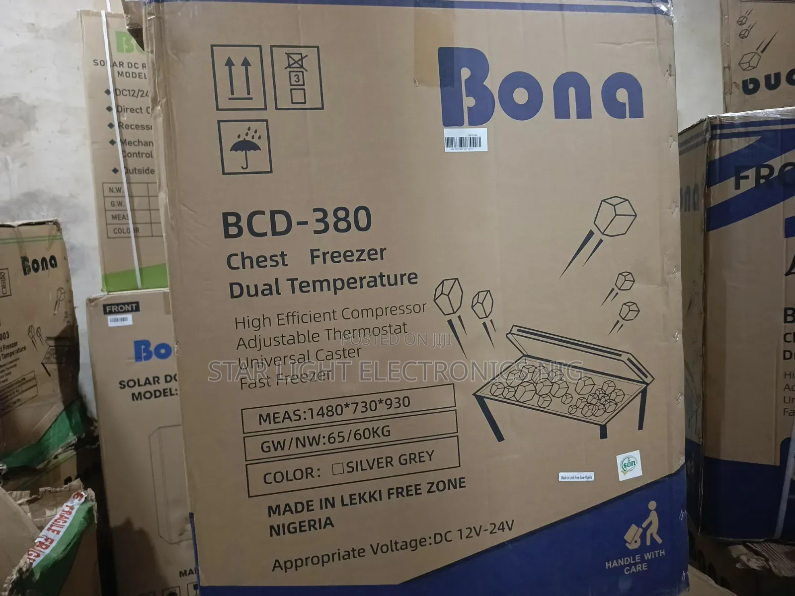 380 Liters DC Solar Freezer 2 Doors