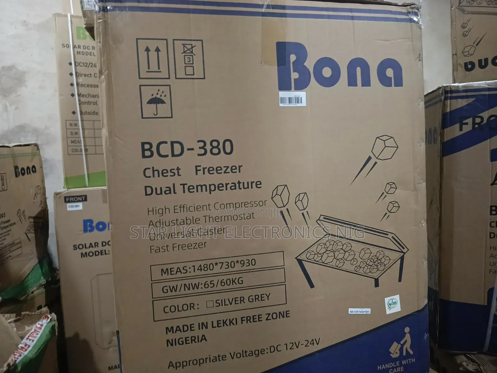 380 Liters DC Solar Freezer 2 Doors