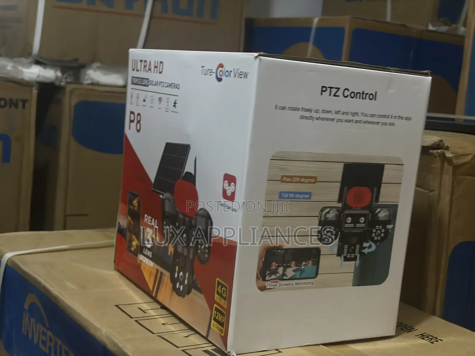 High-Resolution P9 12mp 4g Lte Solar PTZ Camera