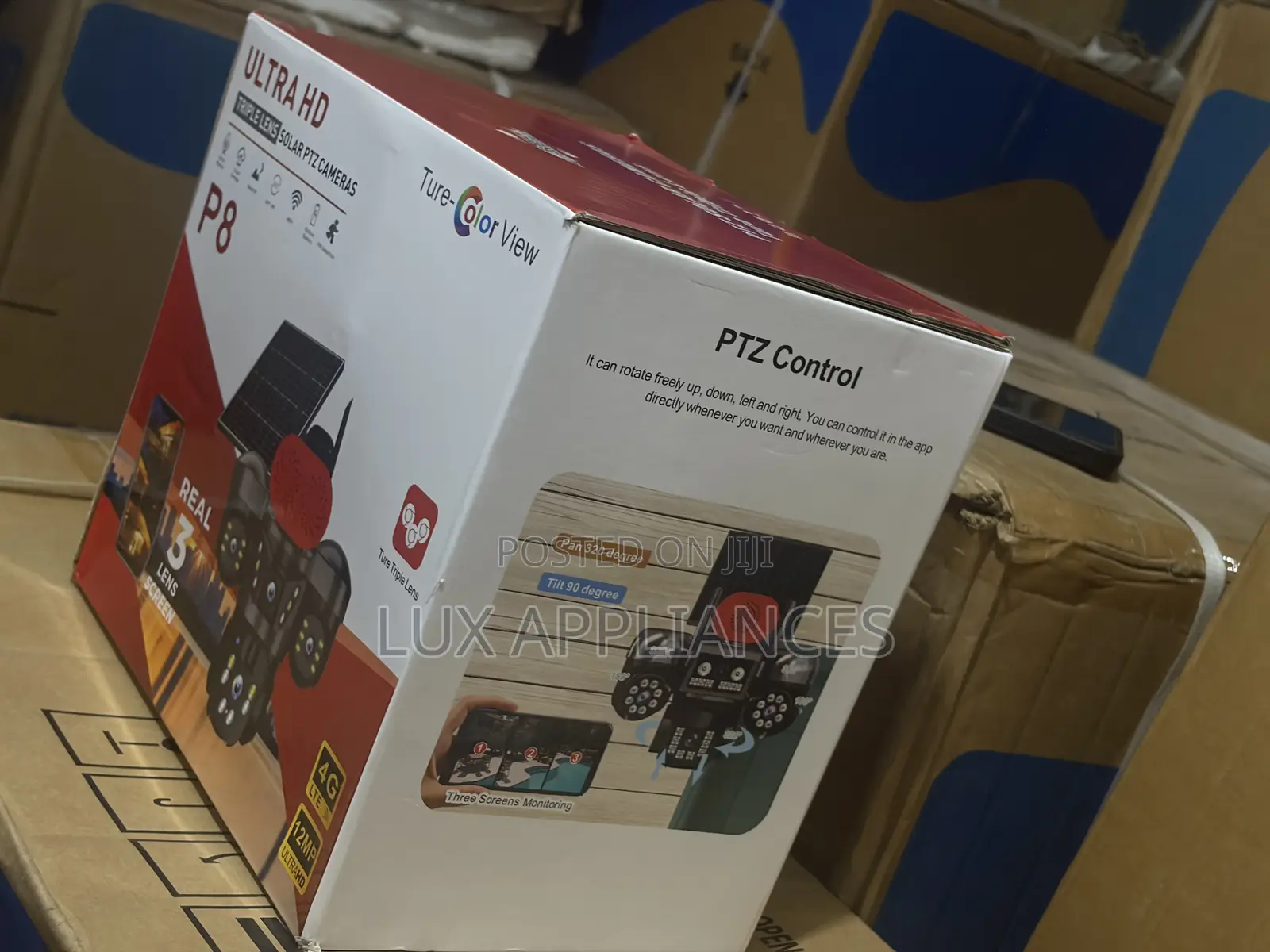 P9 12MP Smart PTZ Solar Security Camera With 4G LTE