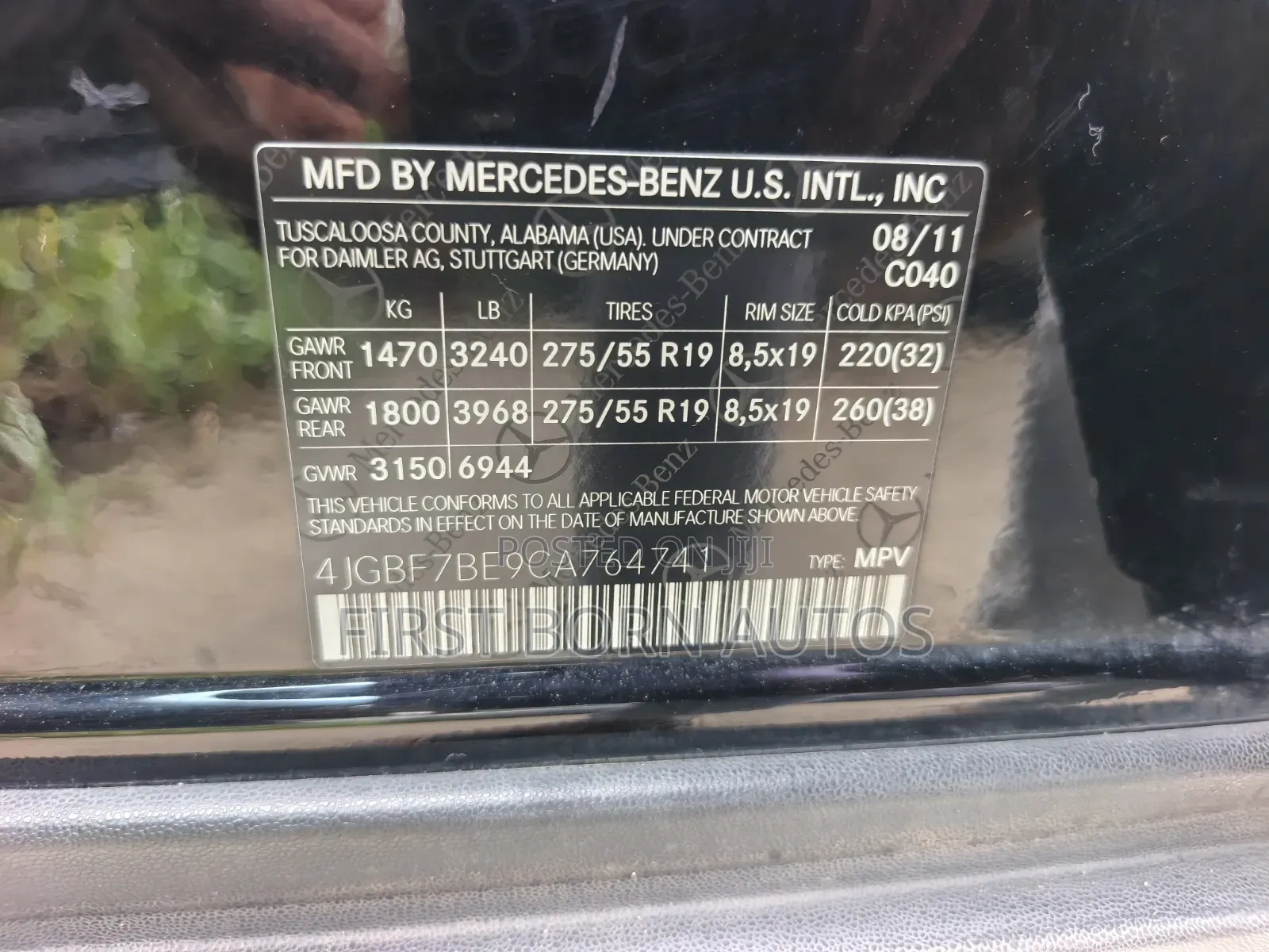 Mercedes-Benz GL-Class GL 450 2012 Black