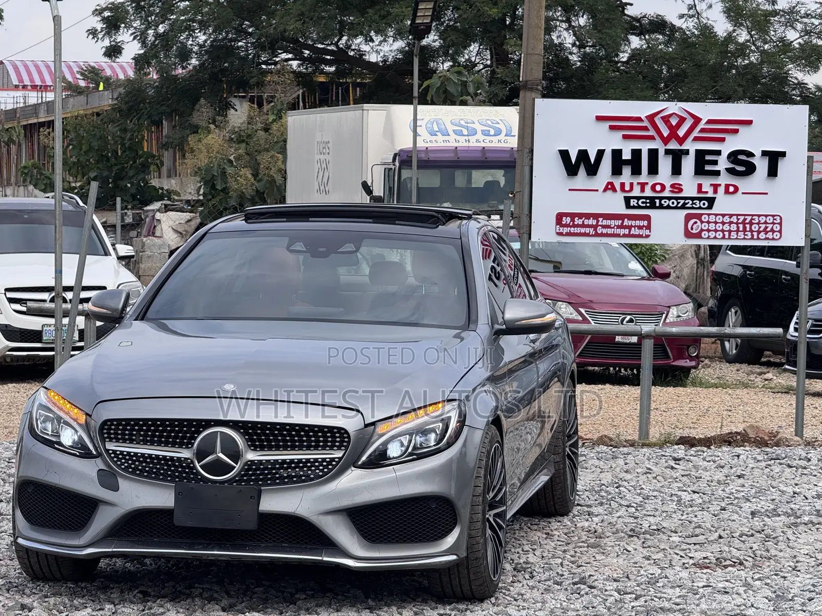 Mercedes-Benz C400 4Matic AWD Sedan (3.0L V6 7A) 2015 Gray