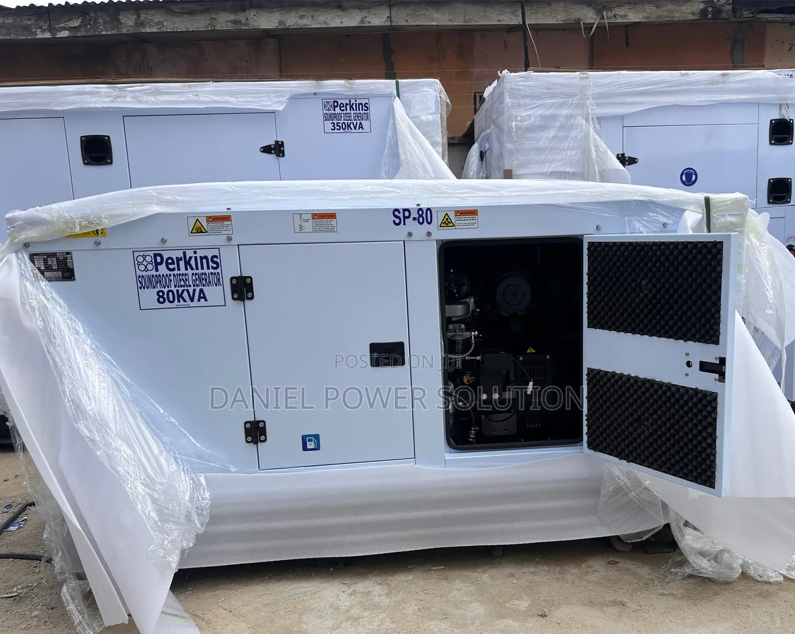 80kva Perkins Soundproof Diesel Generator 100% Copper Coil
