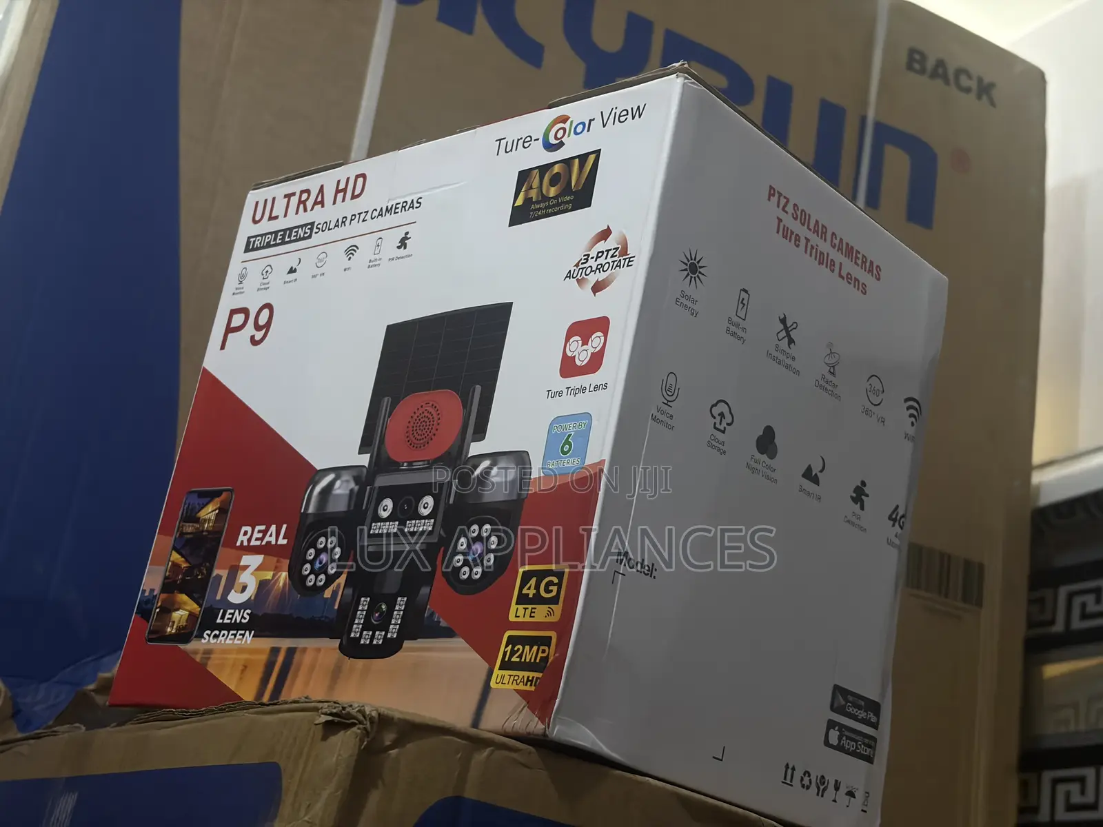 P9 12MP Solar PTZ Camera for Remote Surveillance