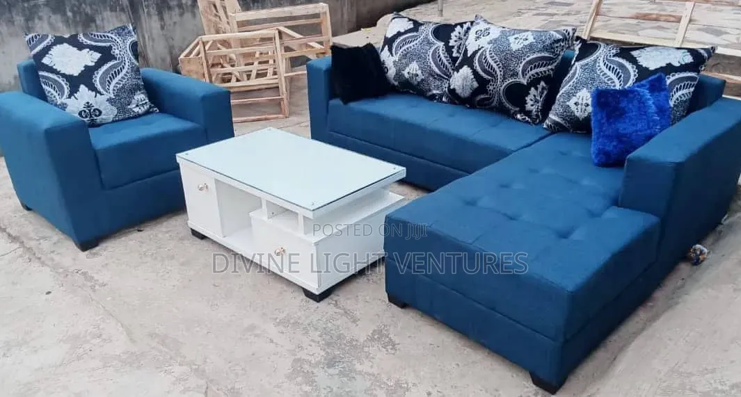 L Shape Parlour Sofa and Centre Table