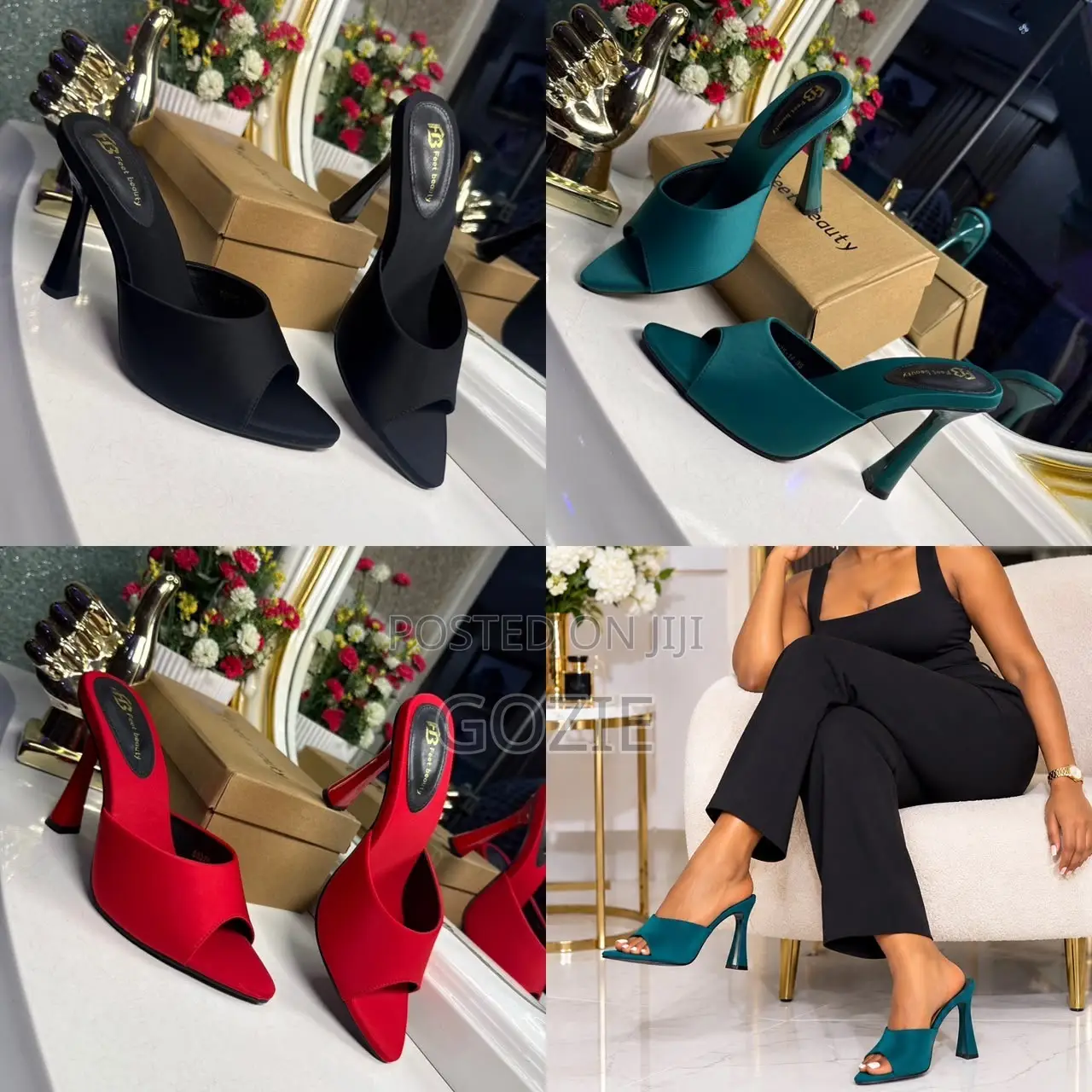 Luxury High Heel Slippers
