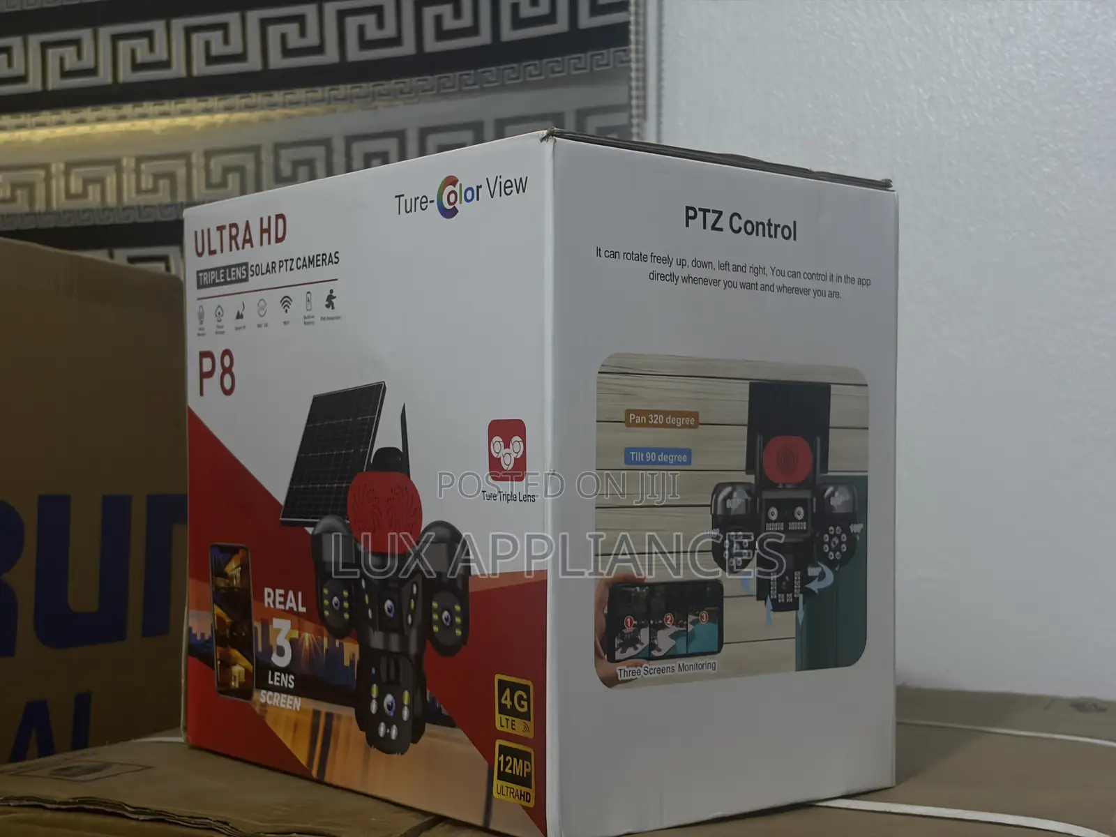 P9 12MP Solar Security PTZ Camera for Farms and Remote Areas