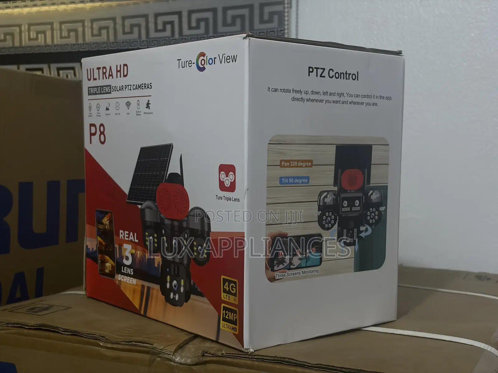 P9 12MP Solar Security PTZ Camera for Farms and Remote Areas