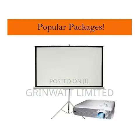 Rent Projector With Screen and Reachargeable Speaker