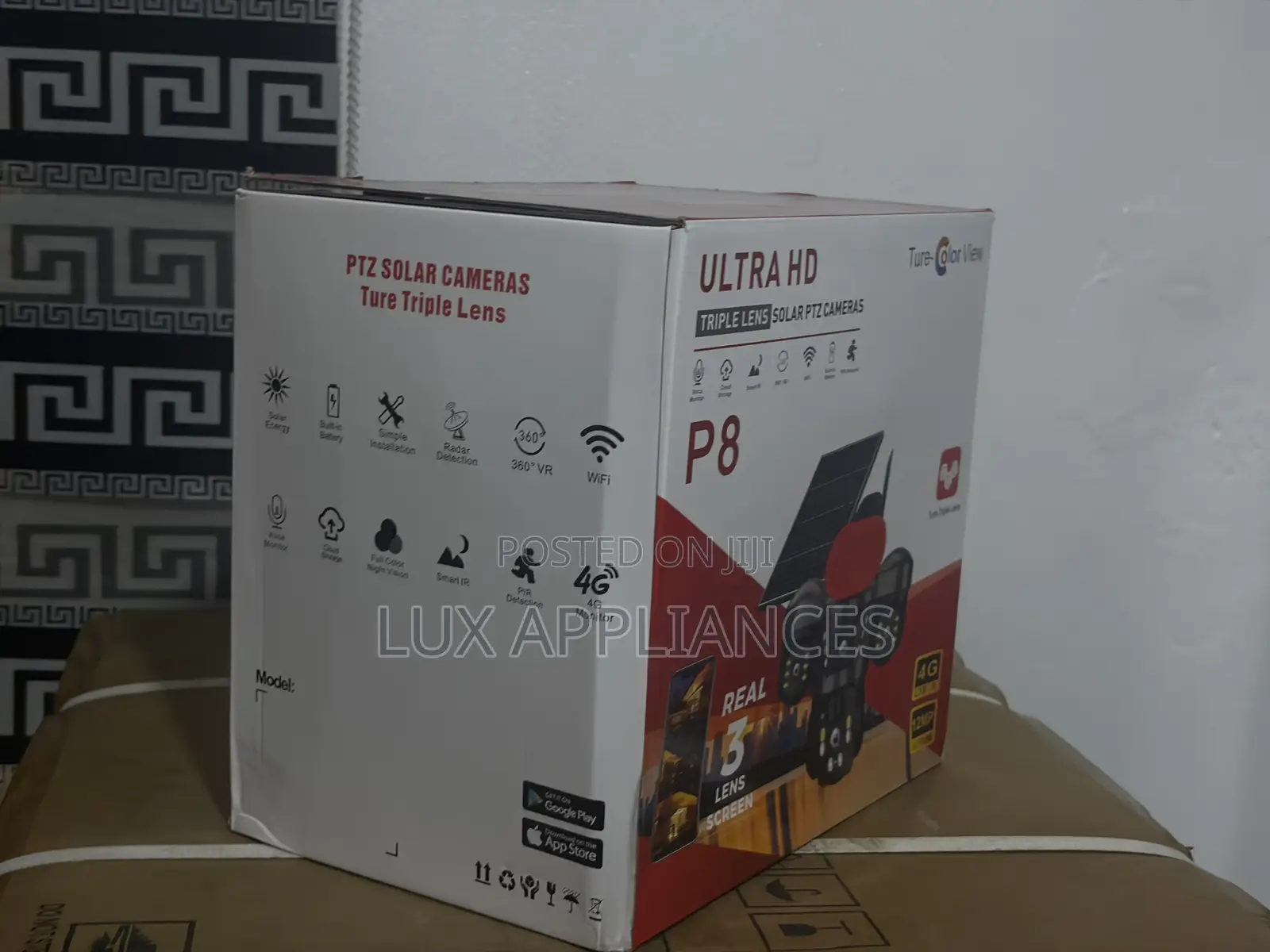 P9 Solar-Powered 12MP PTZ Camera for Perimeter Security