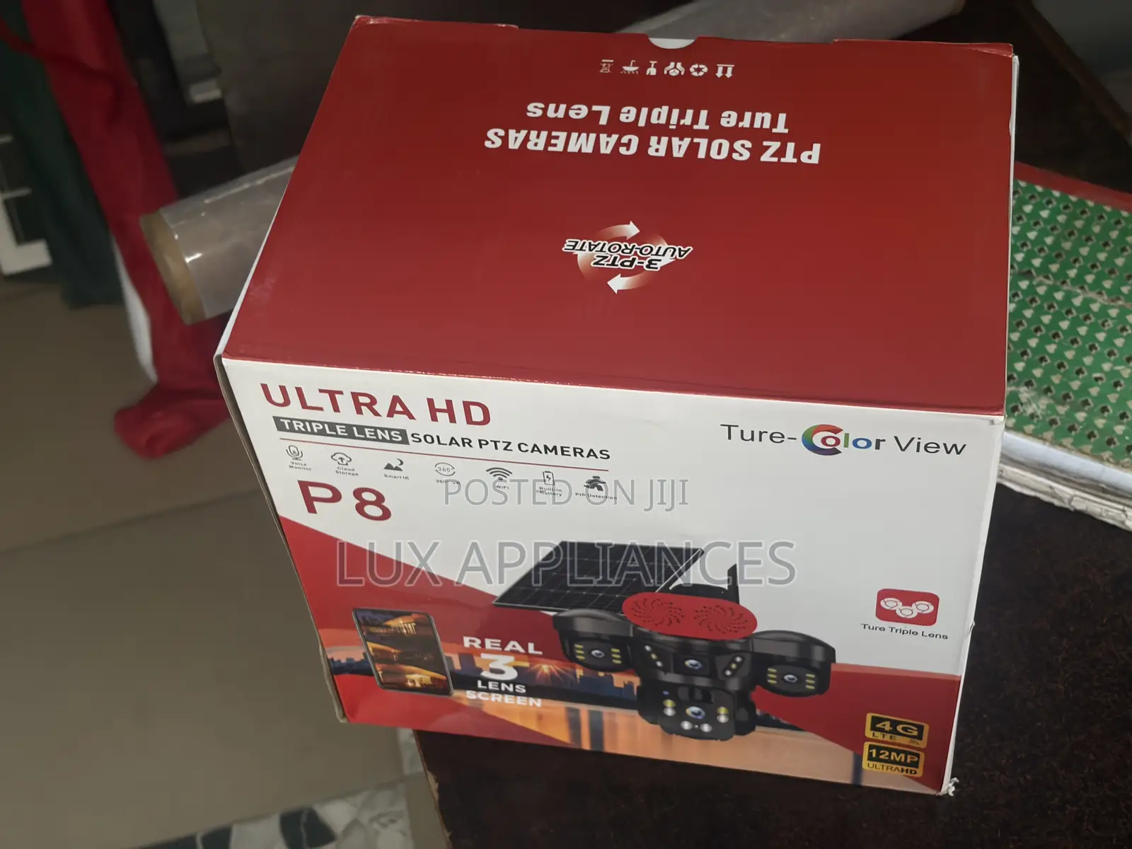 P9 12MP 4G LTE Solar Camera for Construction Site Security