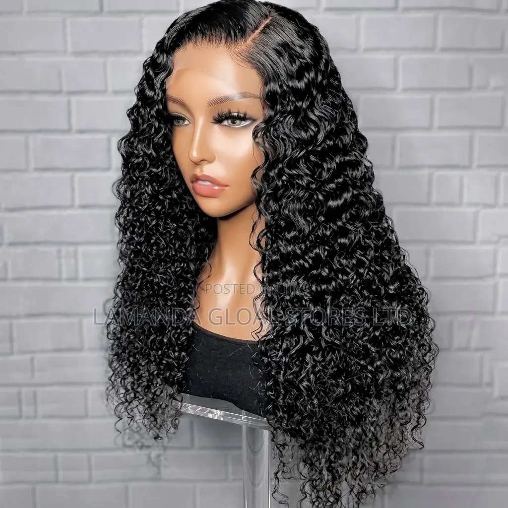 Long Kinky Curly Side Part HD Lace Front Human Hair Wig