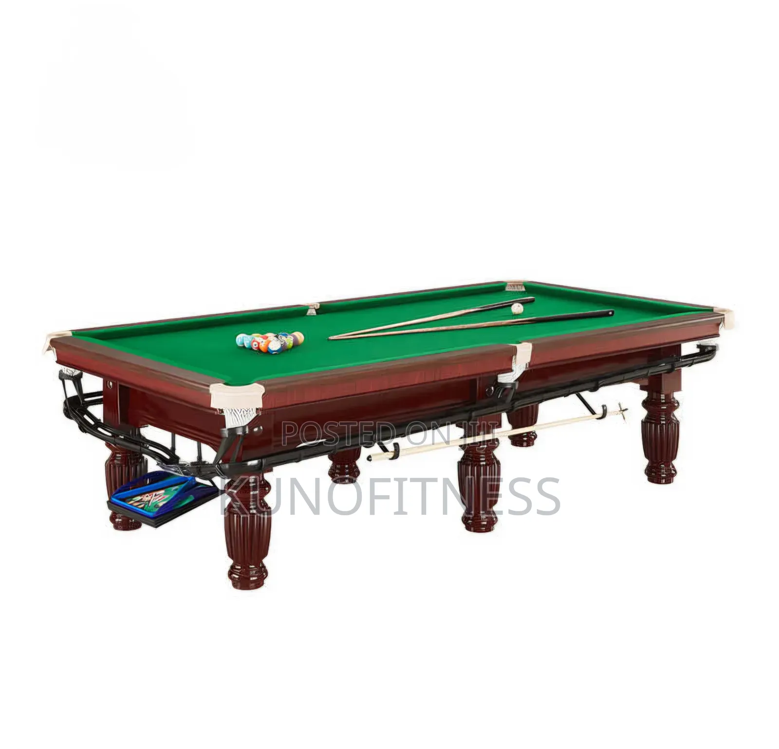 9ft Marble Slate Billiard Table Classic Wood Frame Full Accessories
