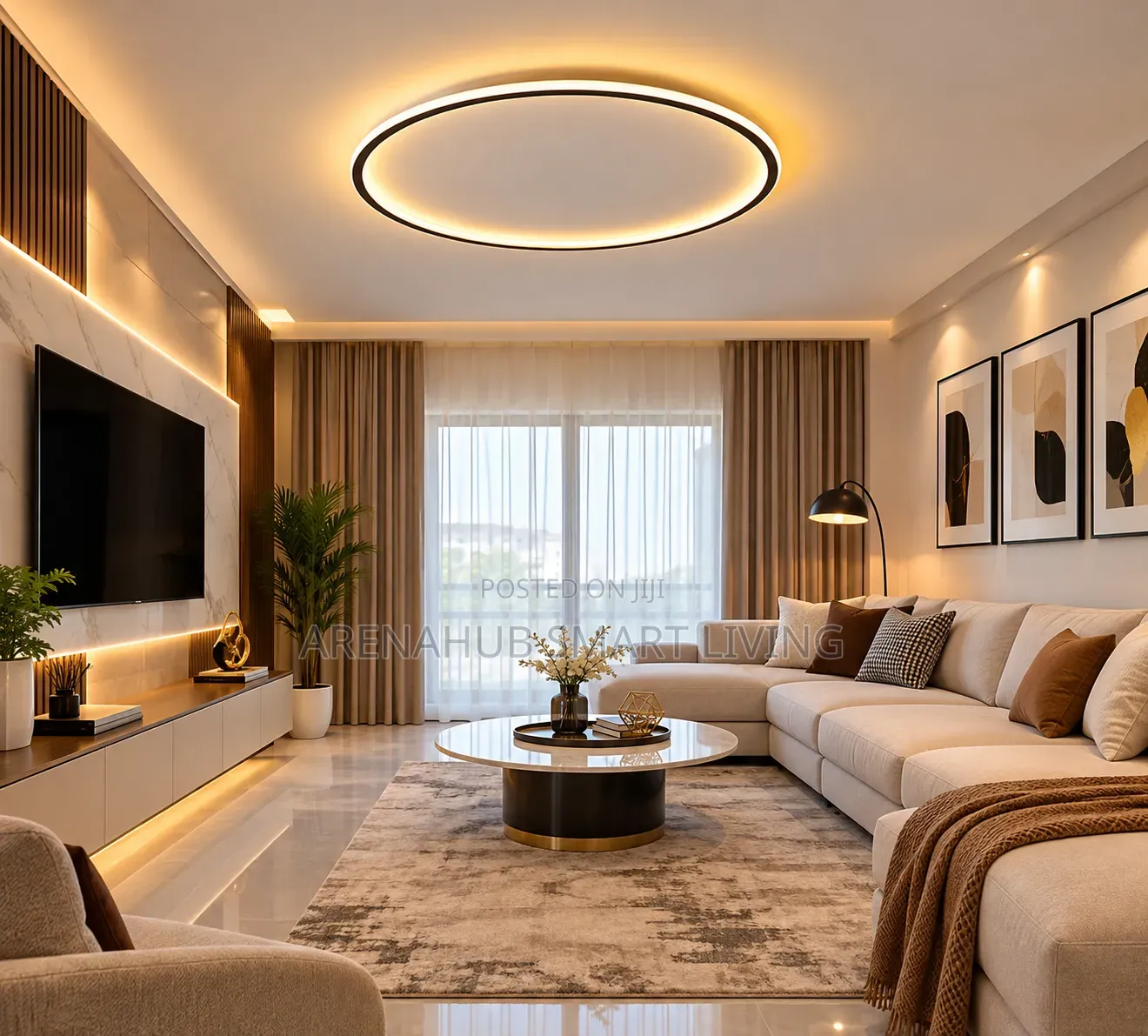 Nordic Minimalist LED Ceiling Light for Bedroom Living Room
