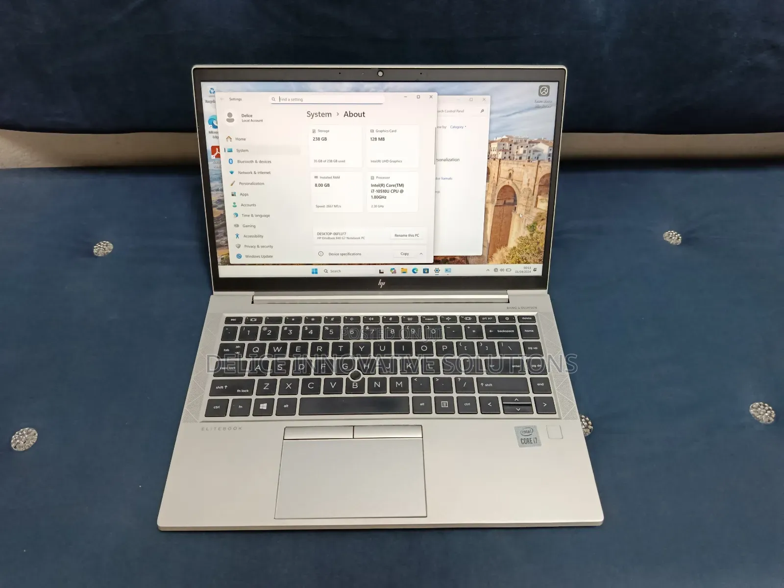 Laptop HP EliteBook 840 G7 8GB Intel Core i7 SSD 256GB