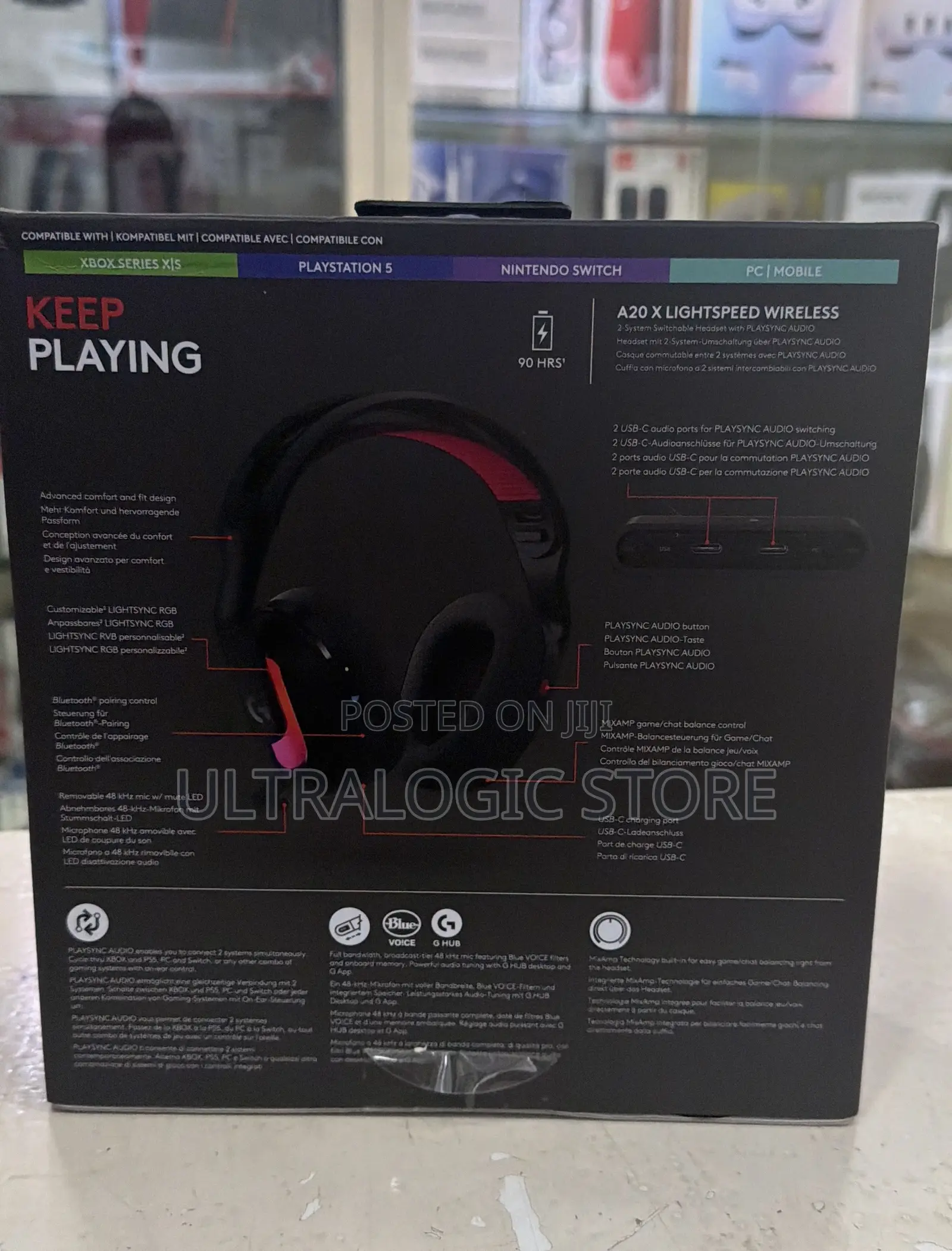 New Logitech G Astro A20X PLAYSYNC Wireless Headset
