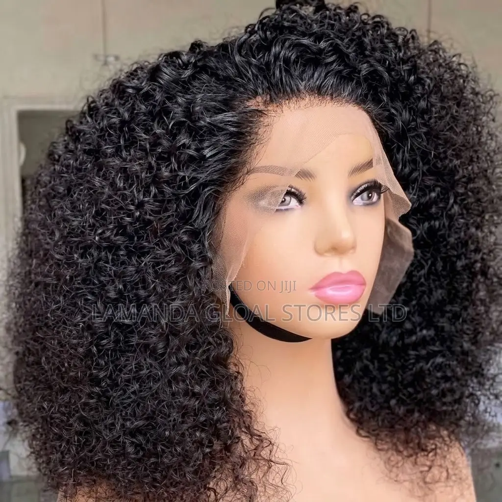 Short Afro Kinky Curly Bob Lace Front Human Hair Wig