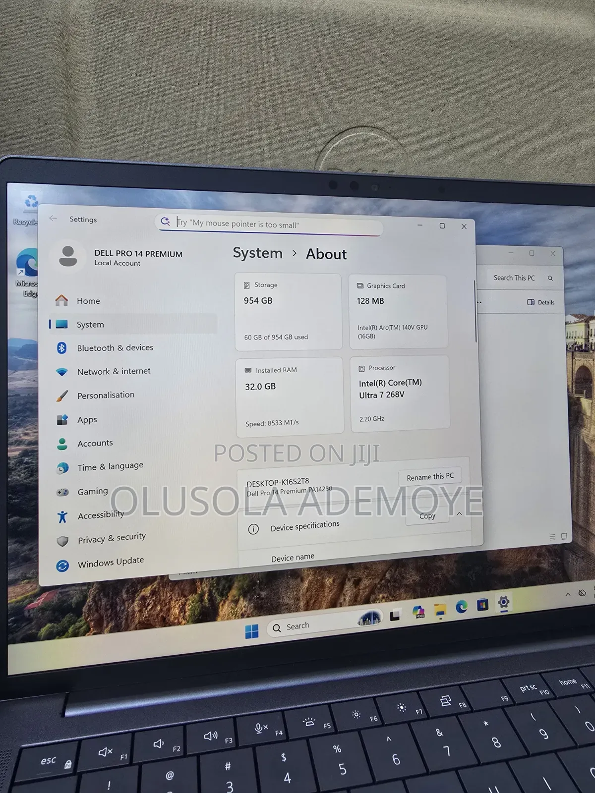 Laptop Dell Pro 14 Premium 32GB Intel Core Ultra 7 SSD 1T