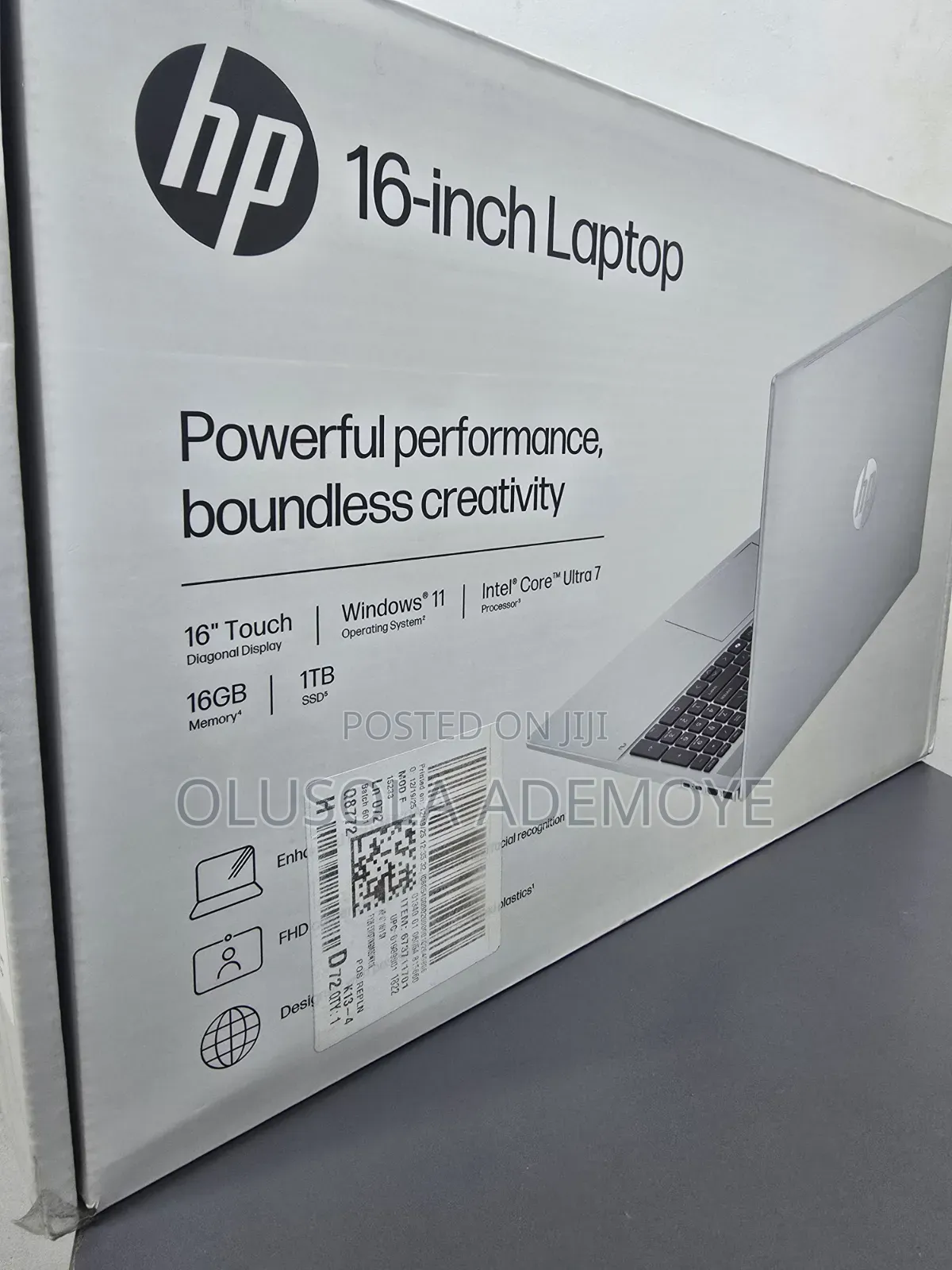 New Laptop HP OmniBook 5 16" 16GB Intel Core Ultra 7 SSD 1T