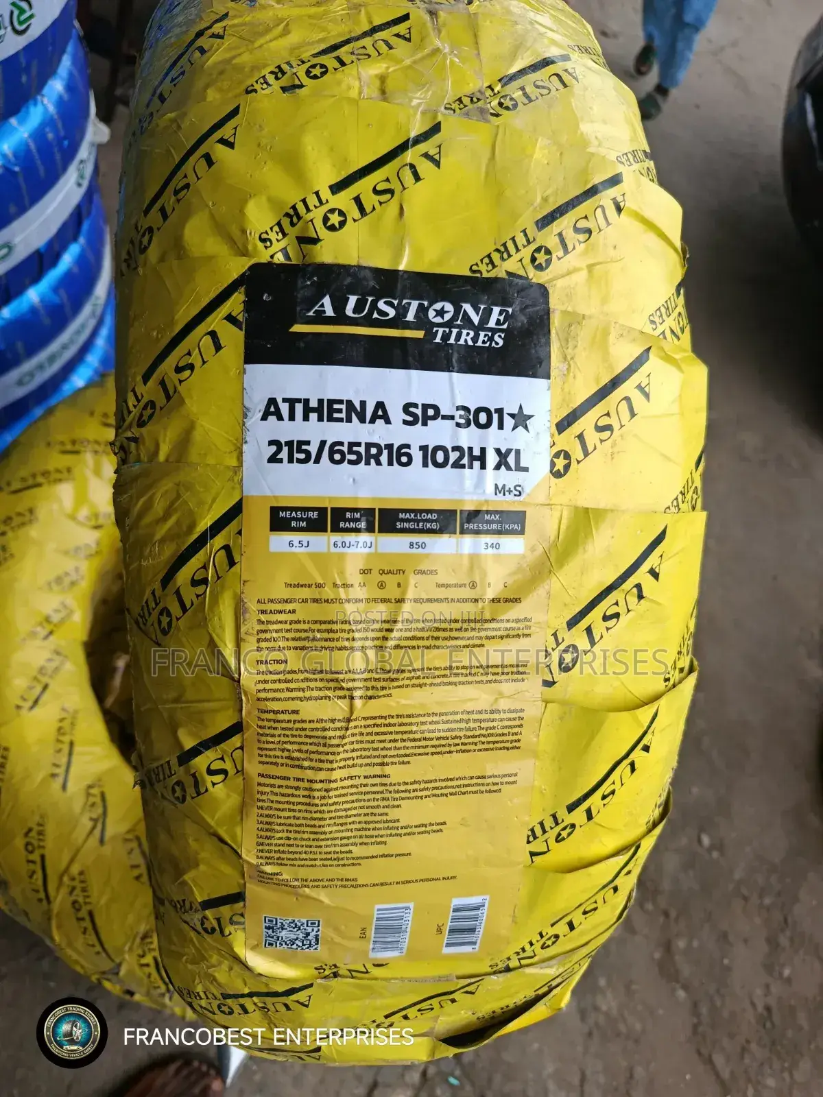 215/65r16 Austone Tyre