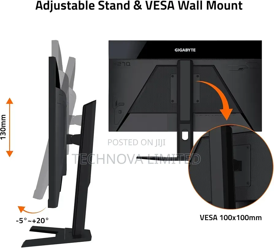 GIGABYTE M27Q 27" 170Hz Gaming Monitor, 2560 X 1440 IPS 0.5ms HDR