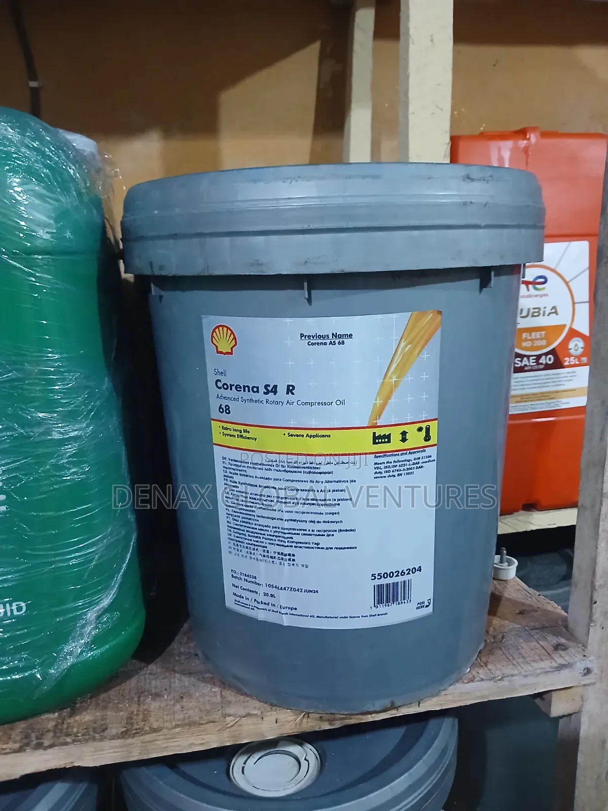 Shell Corena S4 R 68 Rotary Air Compressor Oil 20L