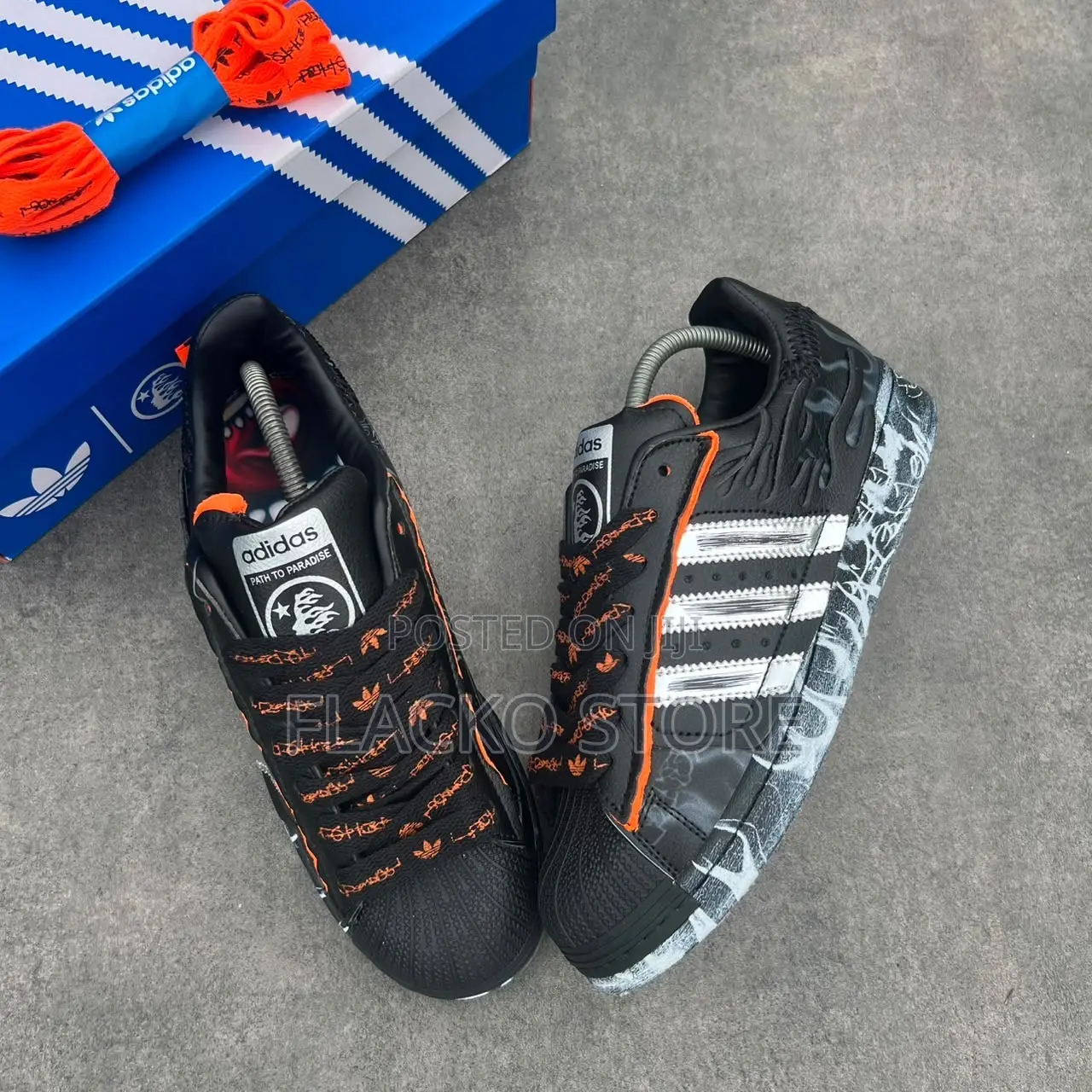 High Quality Adidas Originals Superstar Hellstar Sneakers