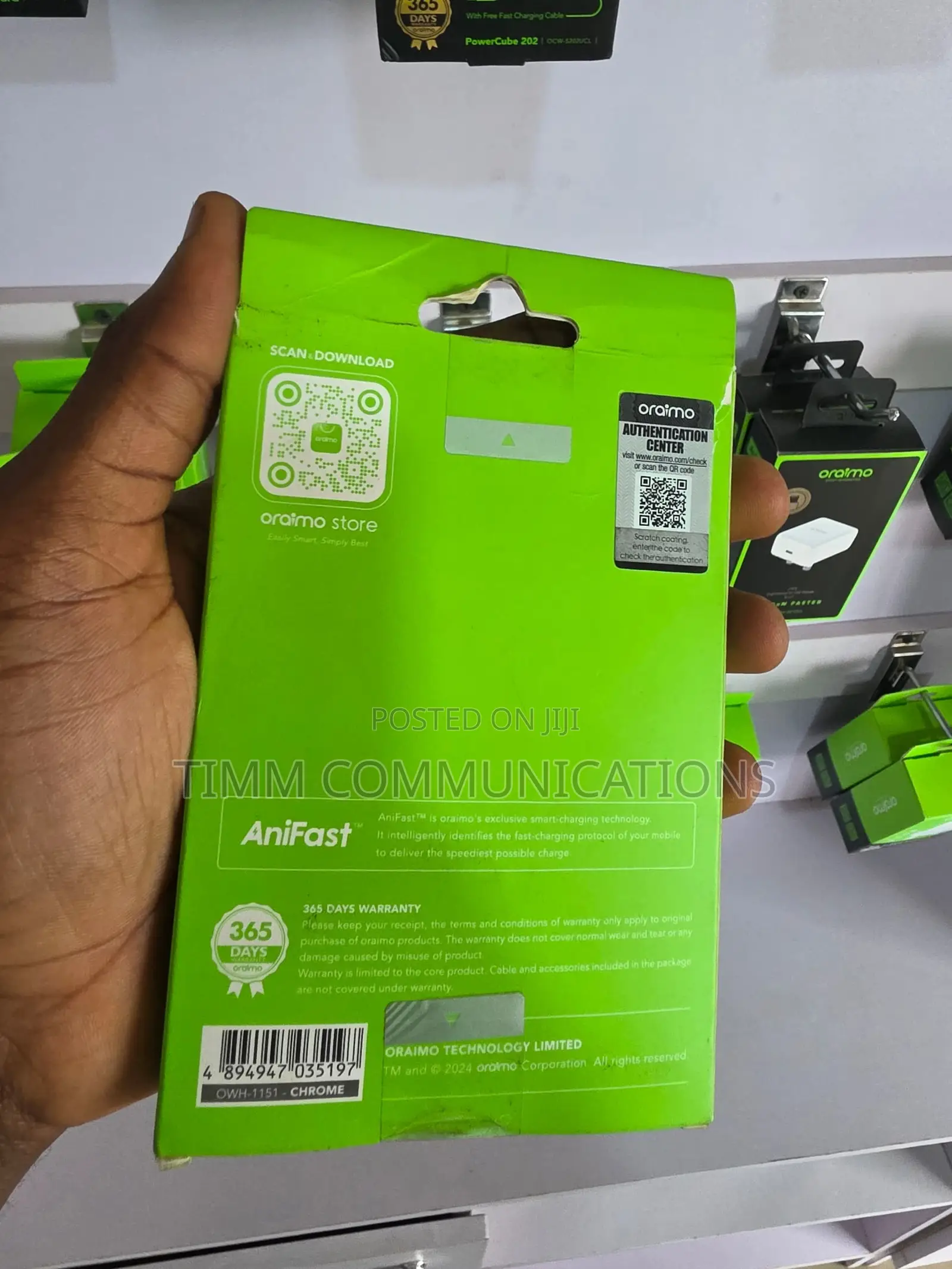 Oraimo PowerDock 15W Magnetic Wireless Fast Charging Pad OWH-1151