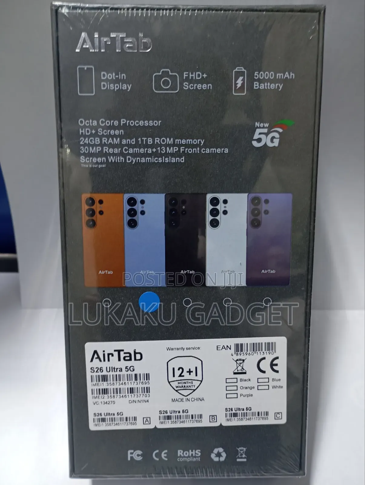 New AirTab S26 Ultra 1 TB Blue