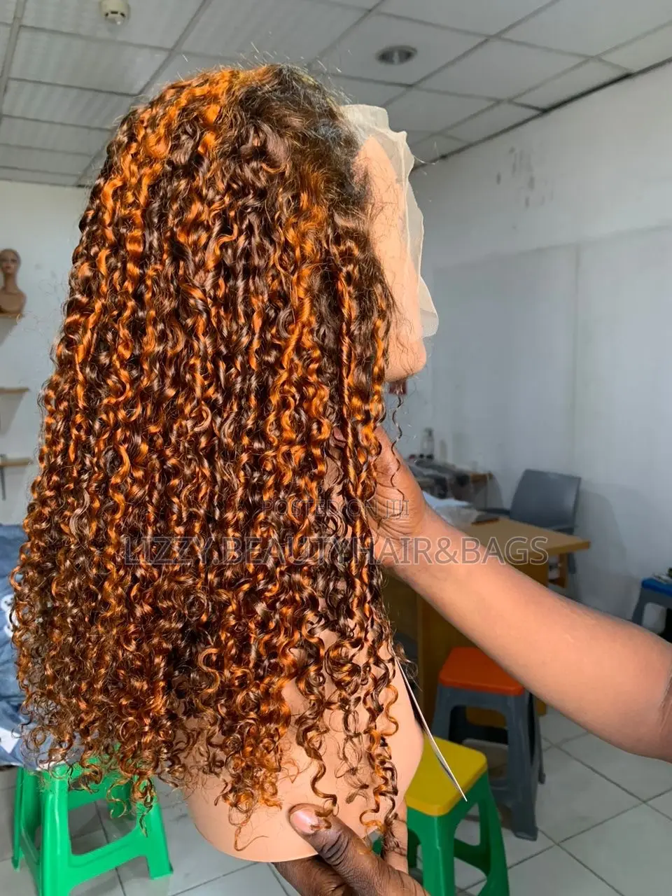 Full Frontal Pixie Curls 20” Color 4p/Orange as Seen