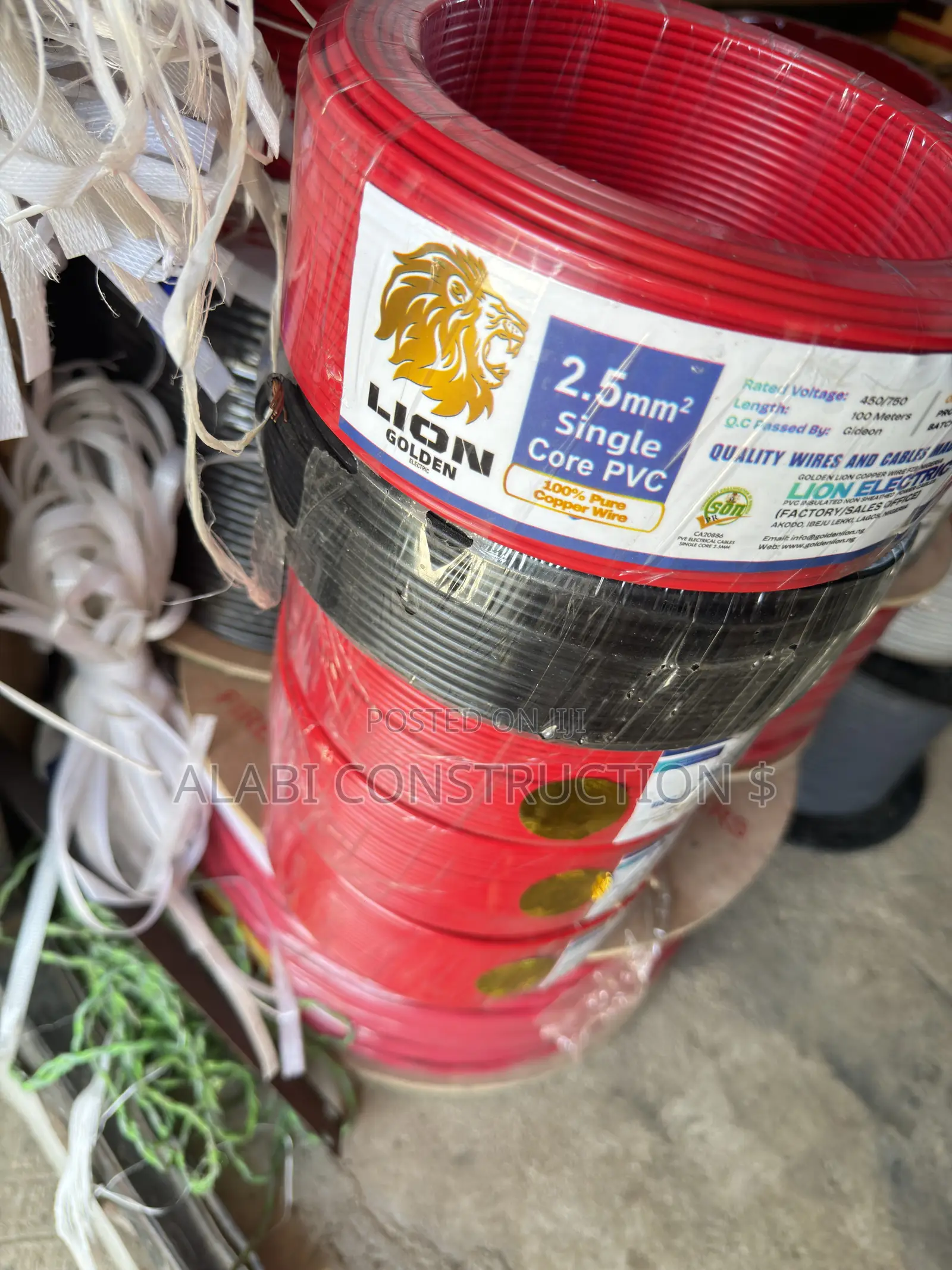 2.5mm Single Core PVC Copper Wire