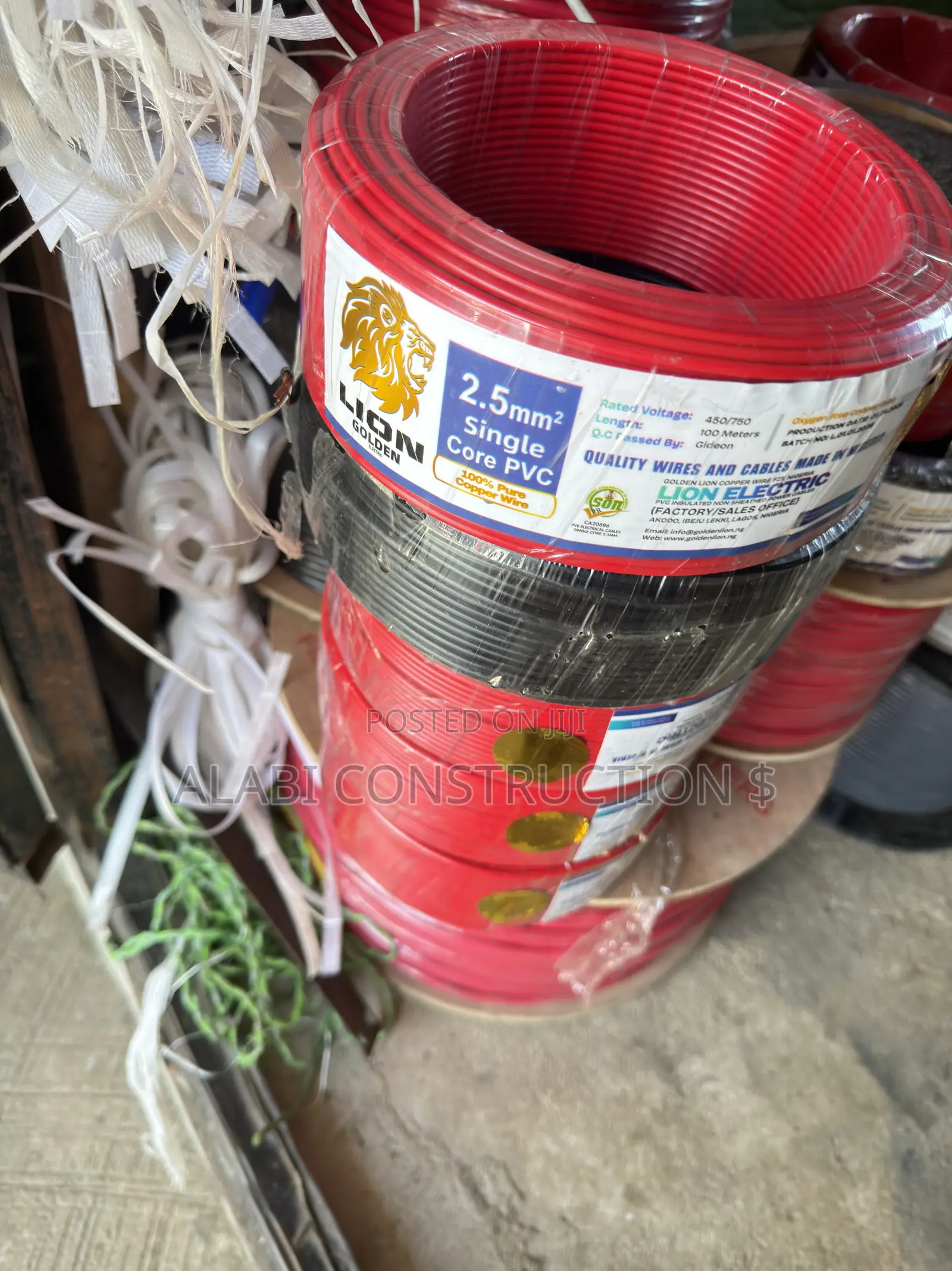 2.5mm Single Core PVC Copper Wire