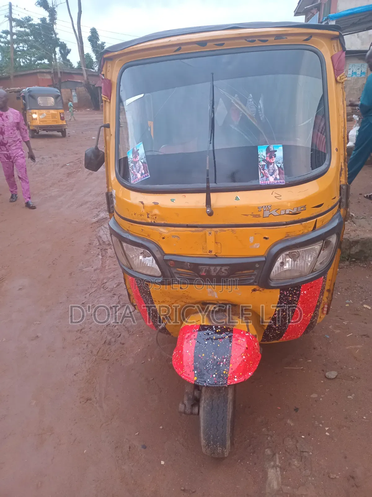 TVS King Deluxe Plus iTouch Start 2024 Yellow