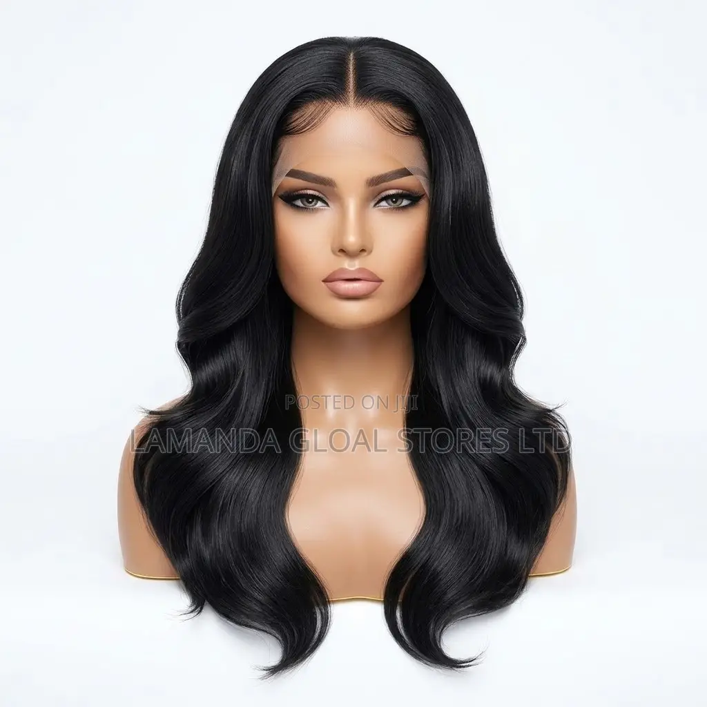 Long Layered Body Wave Middle Part HD Lace Front Human Hair Wig