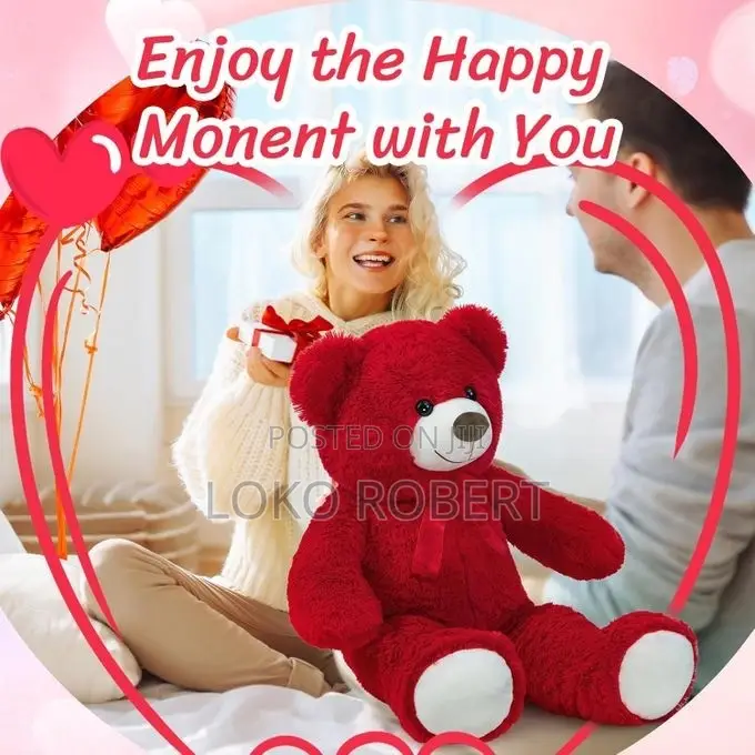 Home Teddy Bear Large Teddy Bear Toy for Girlfriend Kids Inches Red