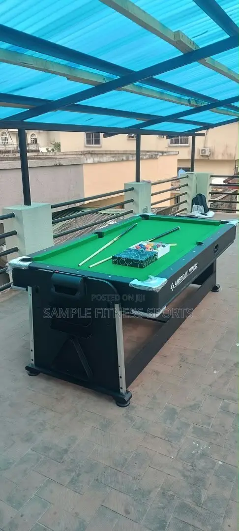 New Best American Fitness 4in1 Board, Snooker,air Hockey,table Tennis