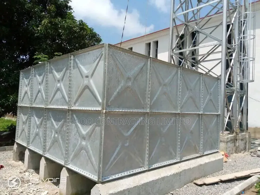 Pressed Steel Galvanized Tank Panels Available