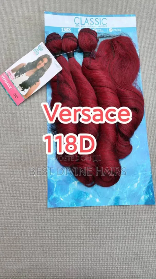Versace Packet Hairs . High Quality Blend Bounce Wig 