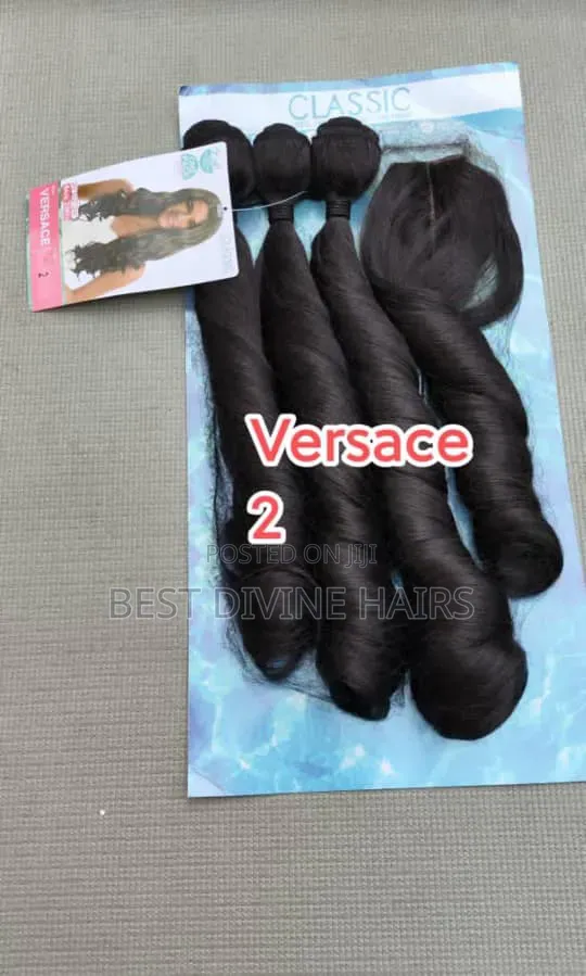 Versace Packet Hairs . High Quality Blend Bounce Wig 