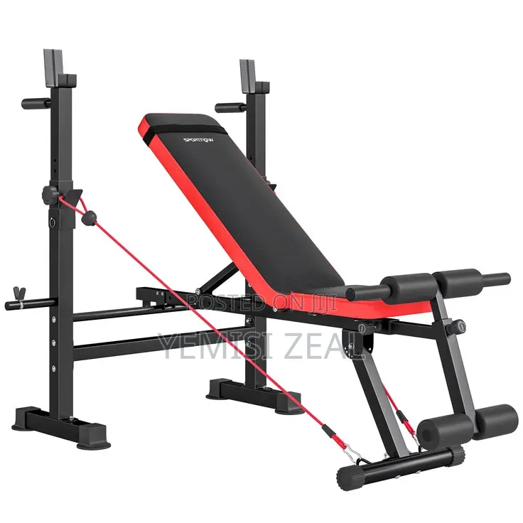 Weight Lifting Bench With Resistance Pull Up Rope