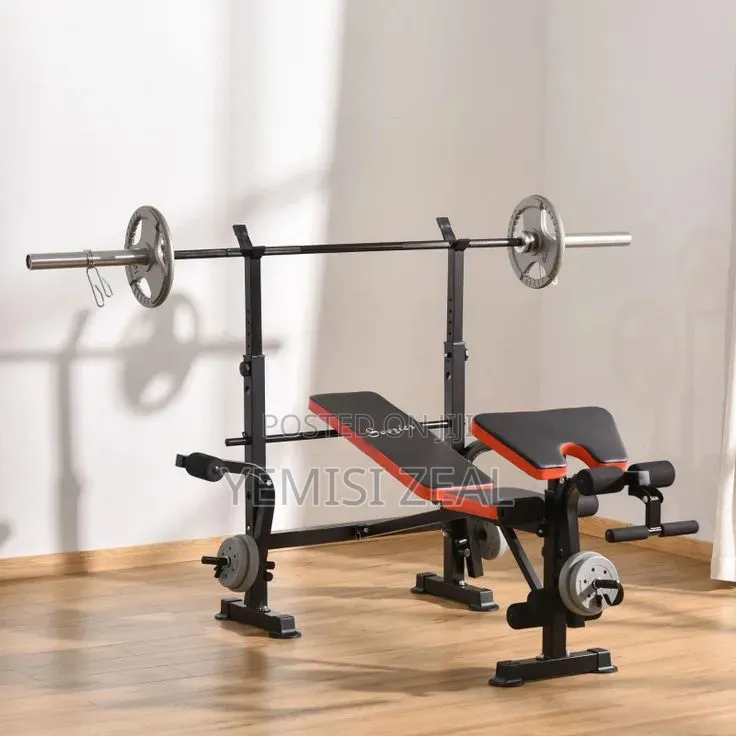 Adjustable Weight Bench Press With Free Gym Gloves