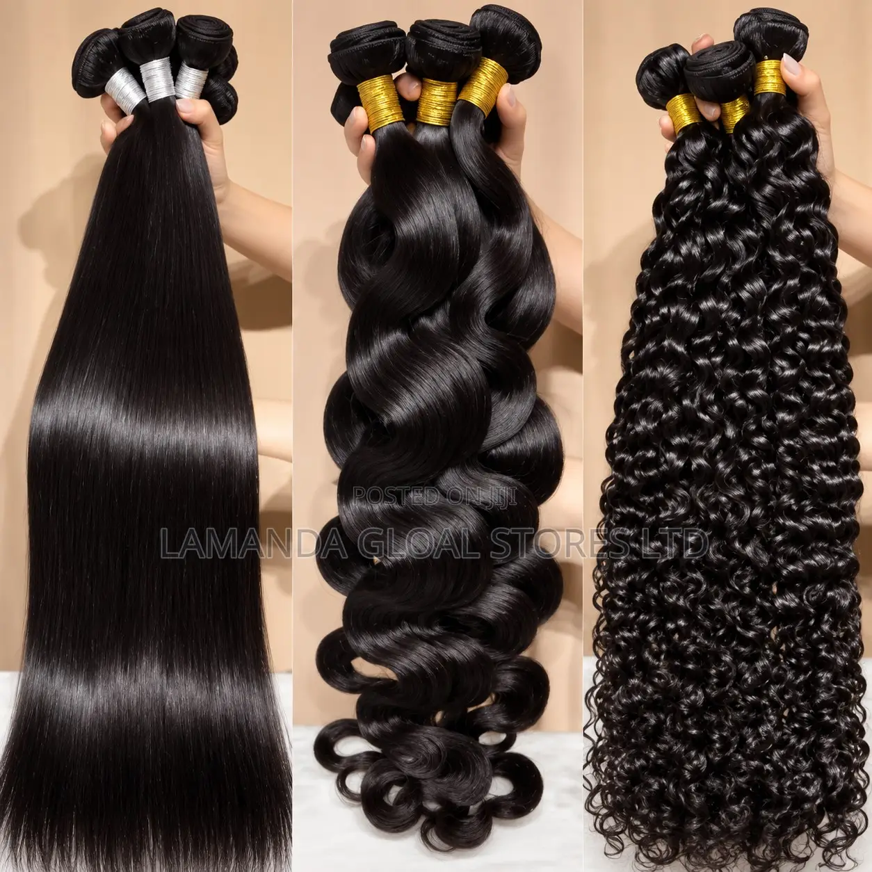 Premium Human Hair Bundles Trio Set -300 Gram Each