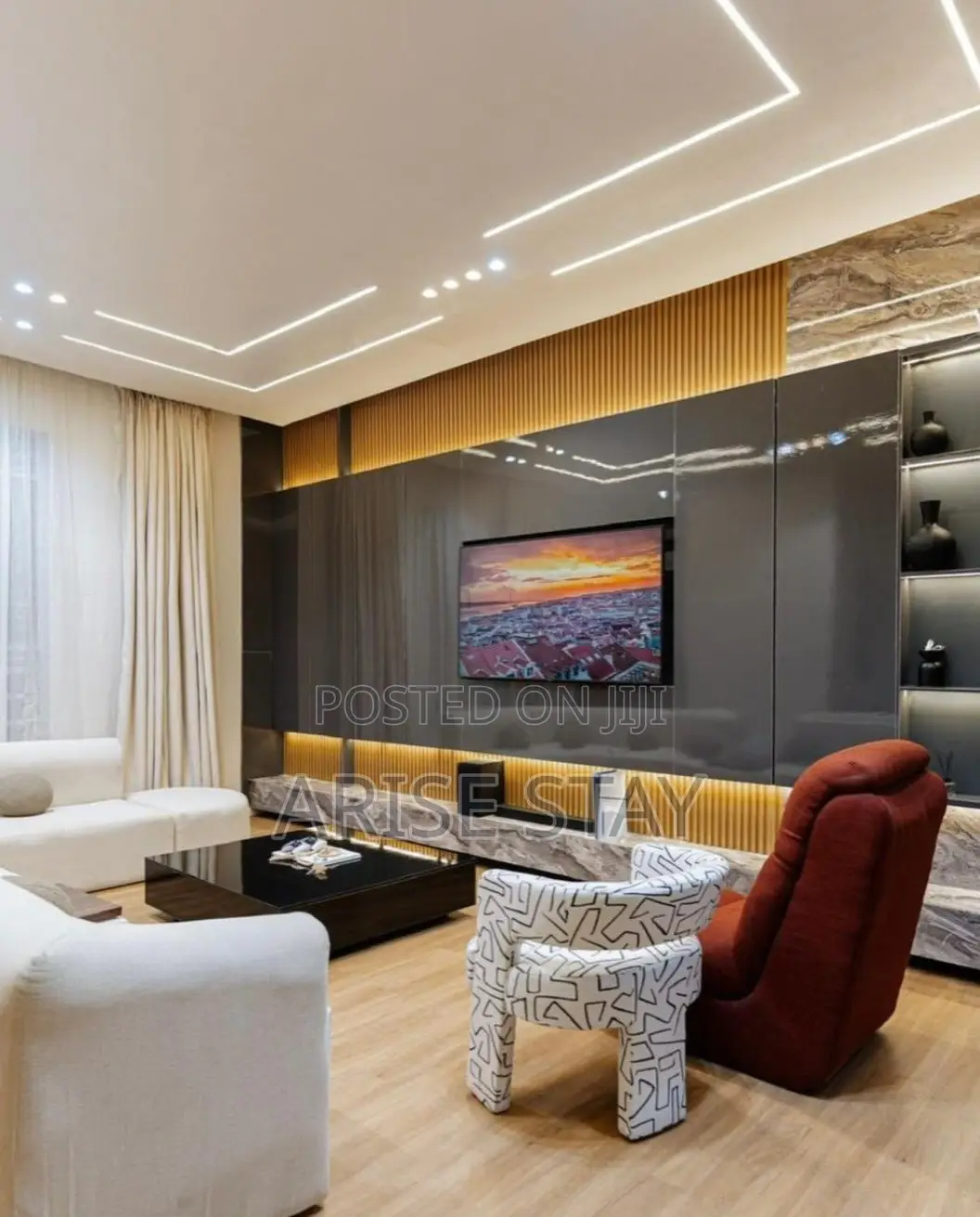 3-Bedroom Shortlet (Self-Compound) With Cinema, Ps5 Wine Bar|chevron